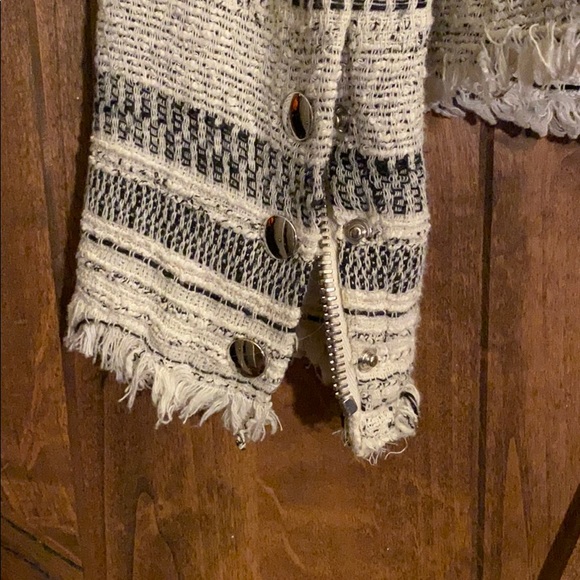 IRO Lizzie Jacket size 2, white and black woven! - Picture 3 of 6